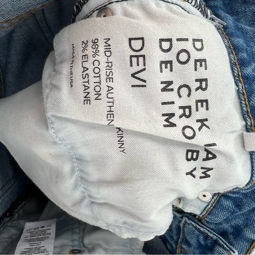 Derek‎ Lam DEVI patchwork mid rise authentic skin… - image 12